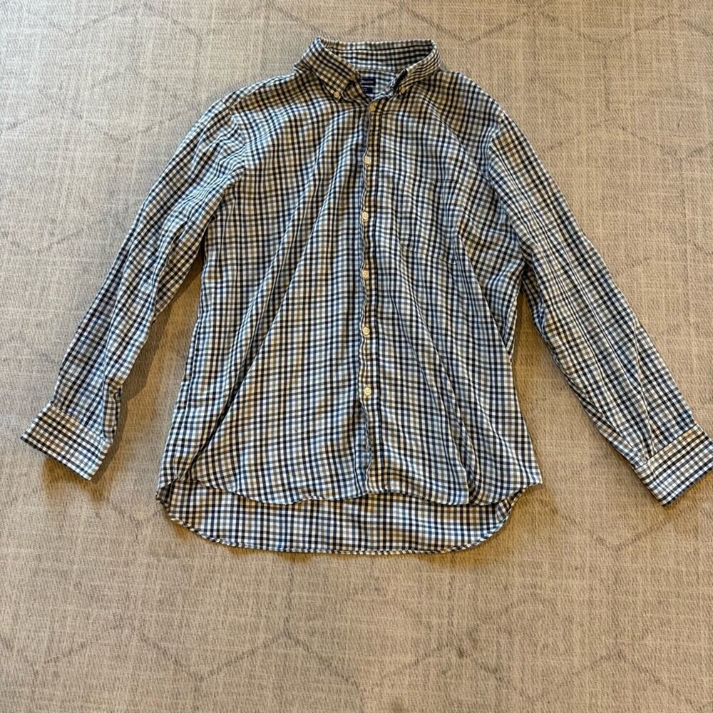 Croft & Barrow Blue and White Plaid Shirt XL